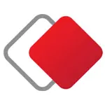 نماد نرم افزار کنترل از راه دور Anydesk شامل دو لوزی قرمز و خاکستری